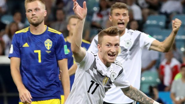 První gól Německa na šampionátu vstřelil Marco Reus