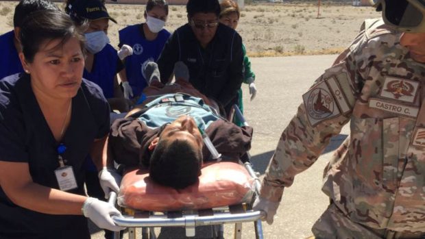 Nejvážnější případy otravy byly letecky přepraveny do nemocnice v Limě