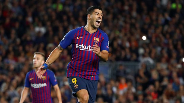 Luis Suárez připravil Barceloně první gól