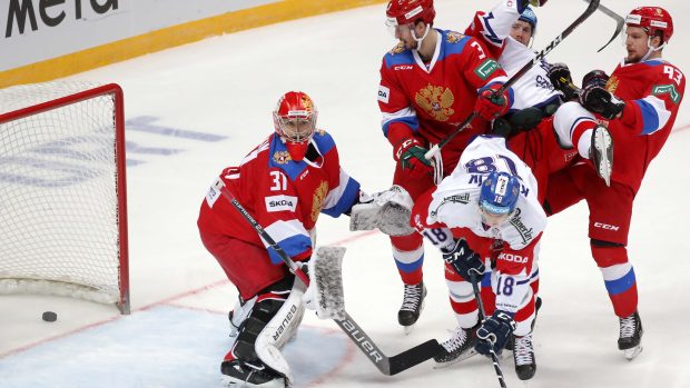 Čeští hokejisté na domácí Rusko nestačili