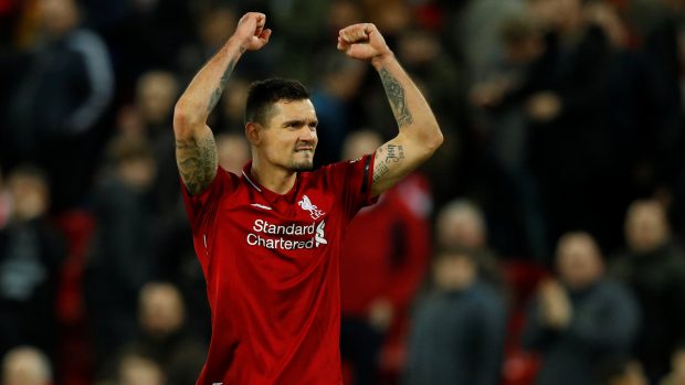 Chorvatský stoper Liverpoolu Dejan Lovren