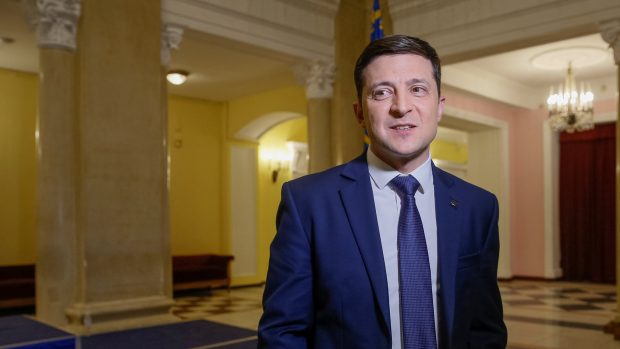 Ukrajinský prezidentský kandidát Volodymyr Zelenskyj