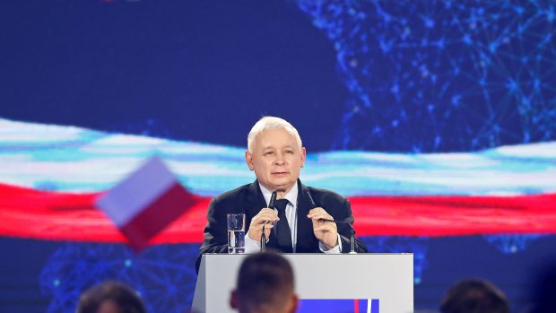 Předseda polské vládnoucí strany Právo a spravedlnost Jarosław Kaczyński