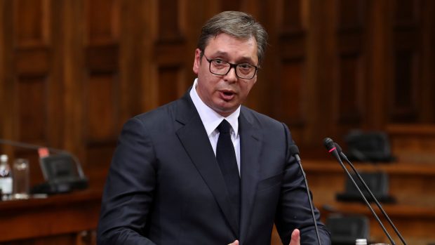 Srbský prezident Aleksandar Vučić