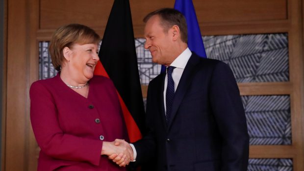 Angela Merkelová a Donald Tusk
