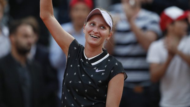 Markéta Vondroušová na Roland Garros.