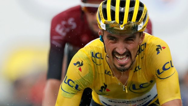 Julian Alaphilippe při 15. etapě Tour de France