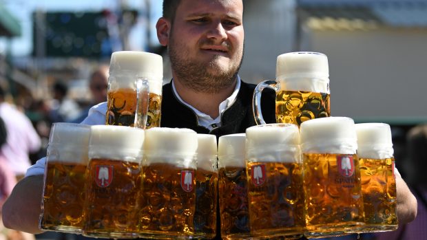 Za litrový tuplák piva návštěvníci letos zaplatí mezi 10,80 a 11,80 eura (280 až 306 korunami).
