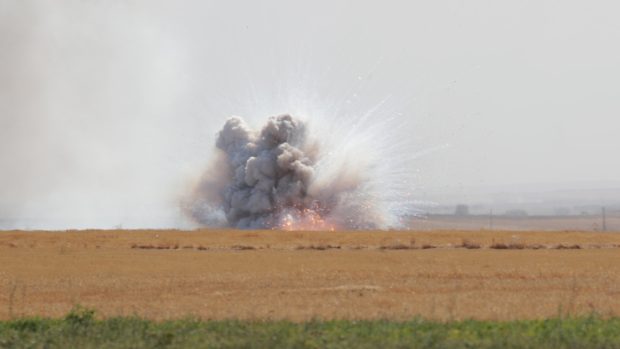 Výbuch v blízkosti Turecko-Syrské hranice.