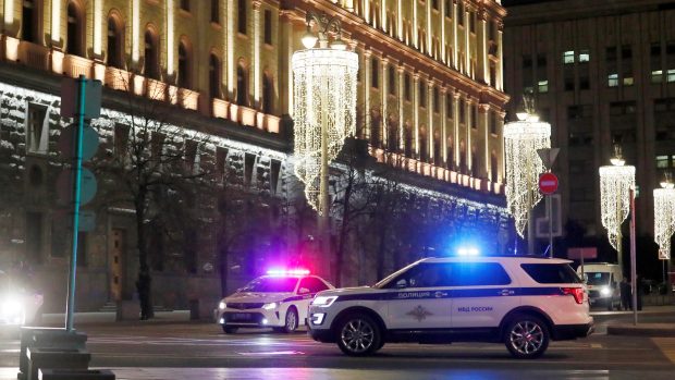 Zásah policie při střelbě v Moskvě.