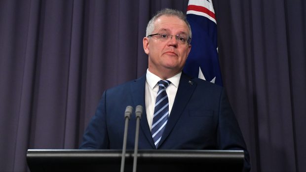 Austrálie premiér Scott Morrison