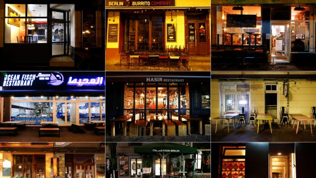 Zavřené restaurace a bary v Berlíně