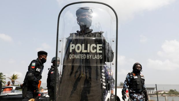 Policejní jednotka v Lagosu
