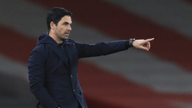 Trenér fotbalistů Arsenalu Mikel Arteta