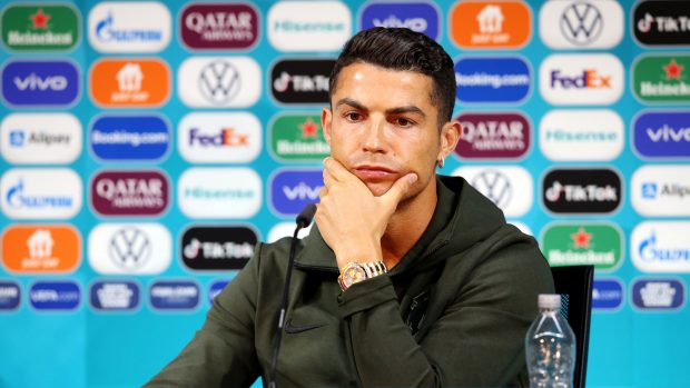 Cristiano Ronaldo na tiskové konferenci