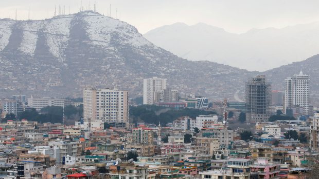 Pohled na hlavní město Afghánistánu, Kábul