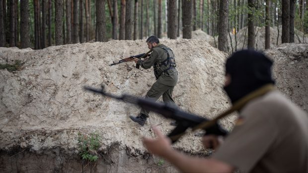 Výcvik ukrajinských vojáků