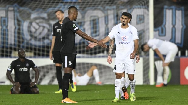 Fotbalisté Slovácka uhráli v Evropské konfereční lize remízu s Partizanem Bělehrad