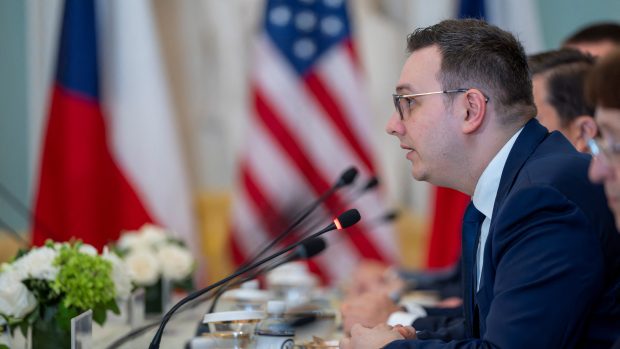 Ministr zahraničí Jan Lipavský na jednání s americkým ministrem zahraničí Antonym Blinkenem