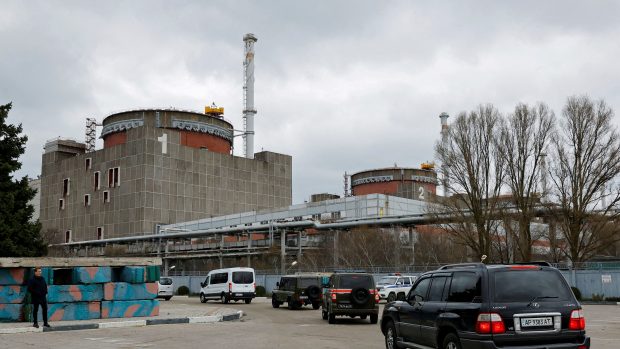 Záporožská jaderná elektrárna během návštěvy expertů z Mezinárodní agentury pro atomovou energii