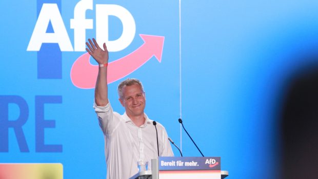 Poslanec a dvojka na stranické kandidátce AfD pro volby do Evropského parlamentu Petr Bystroň