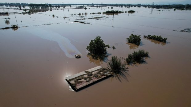 Záplavy ve středním Řecku
