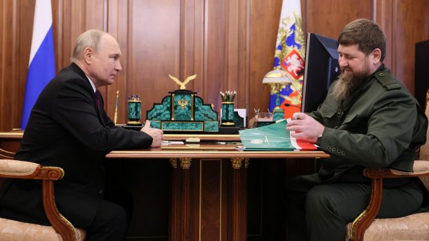 Jednání ruského prezidenta Vladimira Putina s čečenským lídrem Ramzanem Kadyrovem