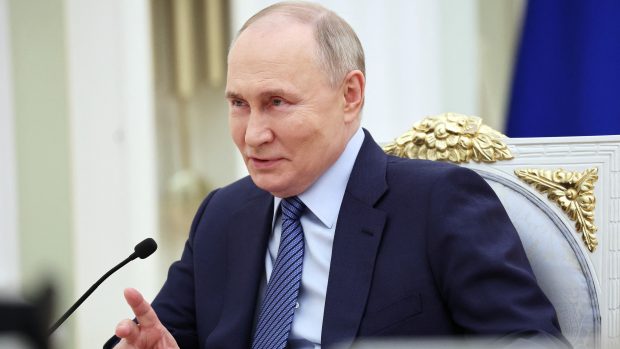 Vladimir Putin na snímku z 12. března 2024