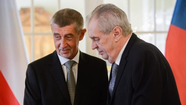 Premiér Andrej Babiš a prezident Miloš Zeman