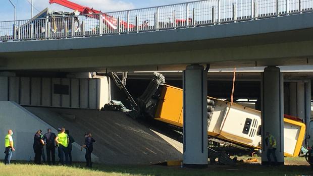 Nehoda autobusu ve Varšavě