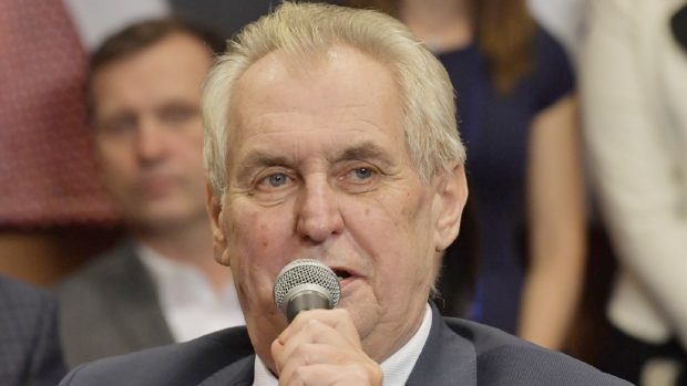 Prezident České republiky Miloš Zeman.