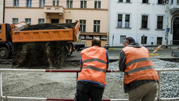 dopravní situace v Praze, červenec 2018, Škrétova/Anglická ulice