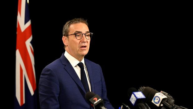 Premiér Jižní Austrálie Steven Marshall vyhlašuje lockdown