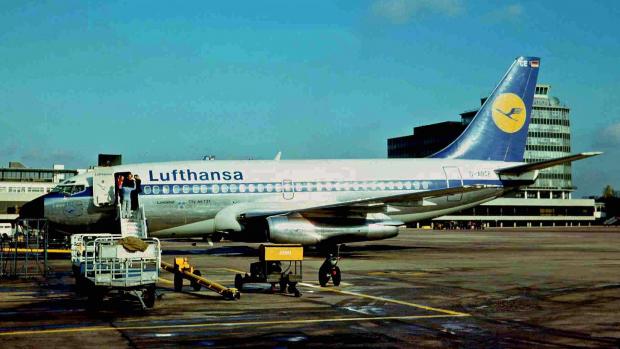Unesené letadlo společnosti Lufthansa