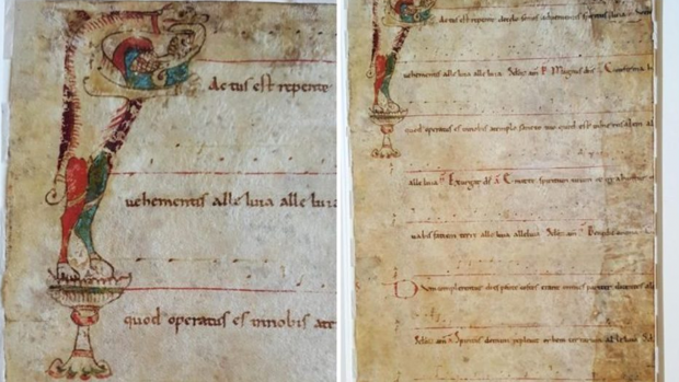Patrně nejstarší notový záznam byl nalezen při restaurování knihy z fondu univerzity v Pavii na severu Itálie.