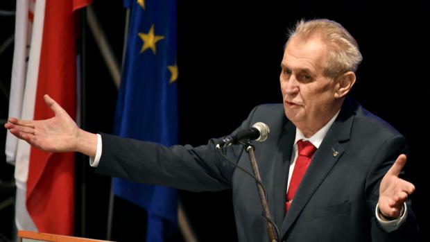 K delegátům v Hradci Králové promluvil také prezident a bývalý předseda strany Miloš Zeman.