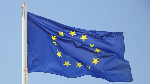 Vlajka Evropské unie. Ilustrační foto.