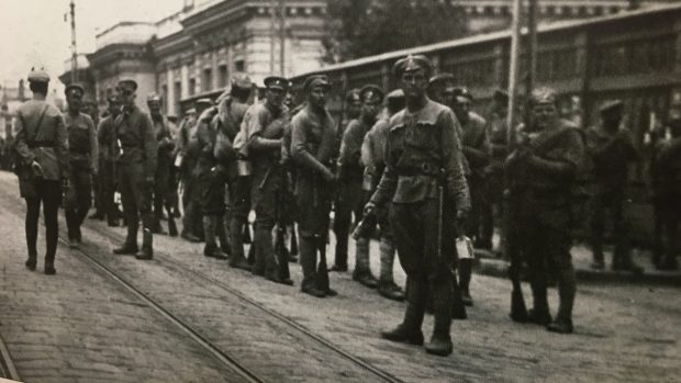 Historická fotografie československých legionářů