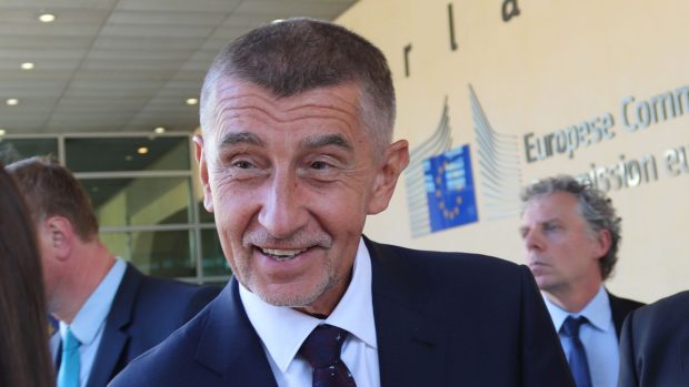 Premiér Andrej Babiš po jednání v Bruselu