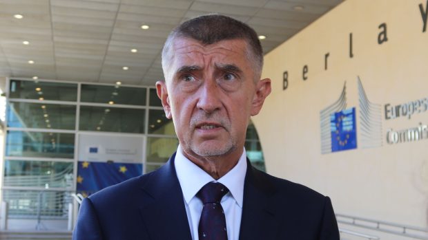 Premiér Andrej Babiš po jednání v Bruselu