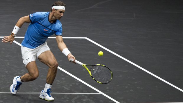 Rafael Nadal při Laver Cupu