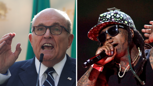 Na seznamu milostí, které hodlá Trump ještě udělit, nejsou jména bývalého starosty New Yorku a prezidentova osobního právníka Rudyho Giulianiho (vlevo) ani bývalého poradce Steva Bannona. Milosti by se měl dočkat rapper Lil Wayne (vpravo)