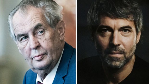 Miloš Zeman a Petr Kellner (koláž)