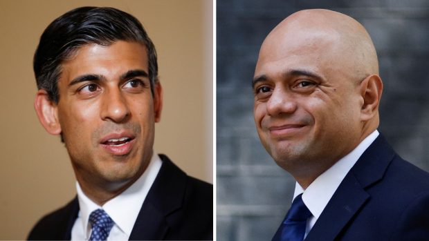 Rishi Sunak a Sajid Javid (vpravo)