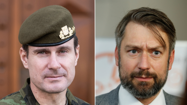 Náčelník generálního štábu Karel Řehka a český velvyslanec při NATO Jakub Landovský