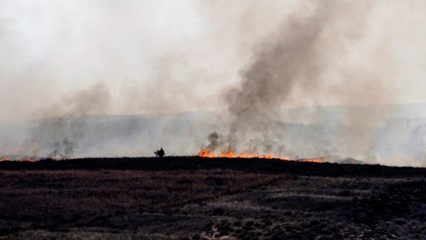 Požár Smohehouse Creek na severu Texasu