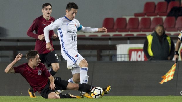 Utkání Mol Cupu mezi AC Sparta Praha a FC Baník Ostrava