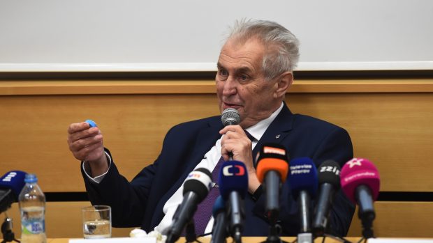 Prezident Miloš Zeman na návštěvě Olomouckého kraje (8. listopadu 2017)