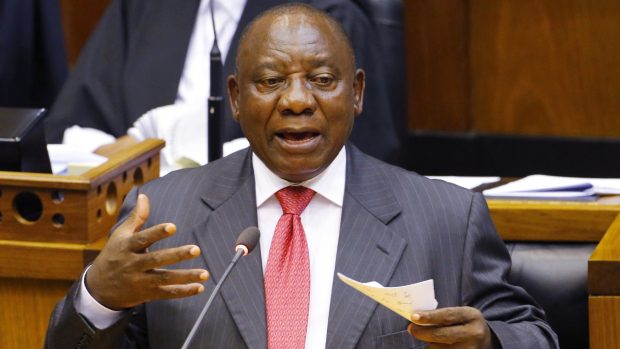 Nově zvolený prezident Jihoafrické republiky Cyril Ramaphosa