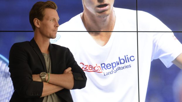 Tomáš Berdych při tiskové konferenci